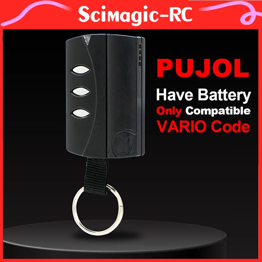 PUJOL VARIO CODE BLACK 433.92 MHz 3 Canales 100% Compatible PUJOL VARIO Code OCEAN MARS 433mhz Handhold Transmitter