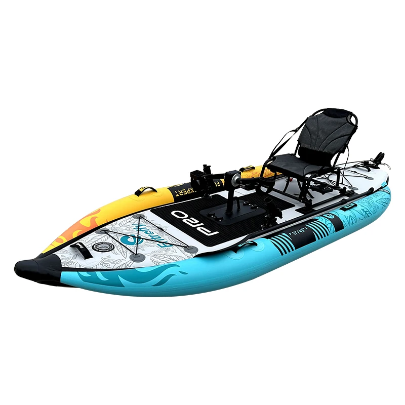 Favorite New Trendy Inflatable Fishing Canoe Boat Sit on Top Portable Foldable Pedal Kayak for Fishing Recreational
