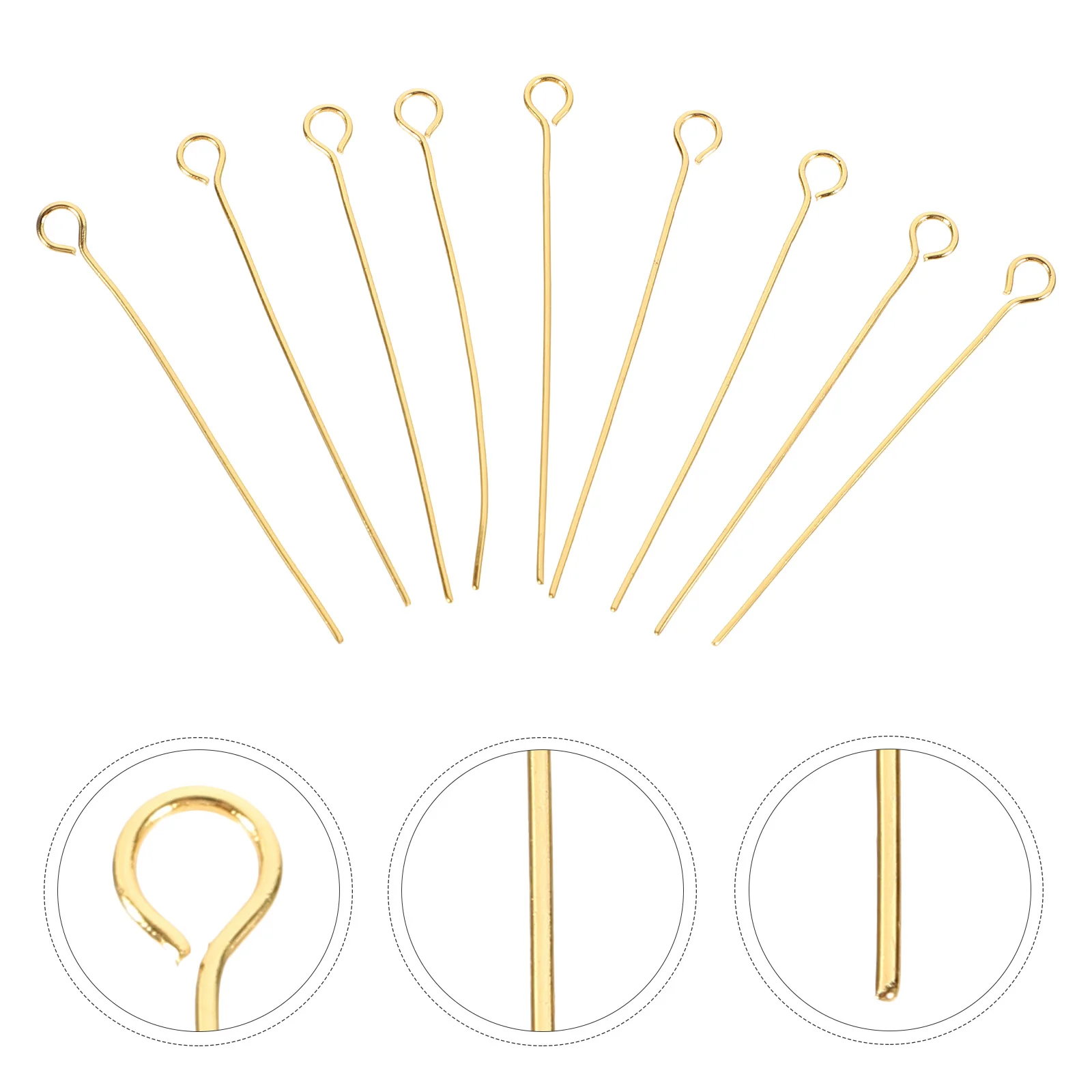 100個入り Tピン イヤリング製作用品 ステンレス製 アイピン DIY ブレスレット ネックレス イヤリング クラフトプロジェクト DIY材料