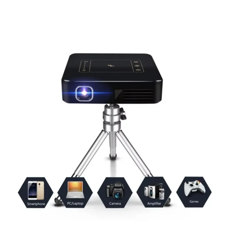 

Touch Screen Smart Handheld Digital 4K HD Video Android DLP Mini LED Projector