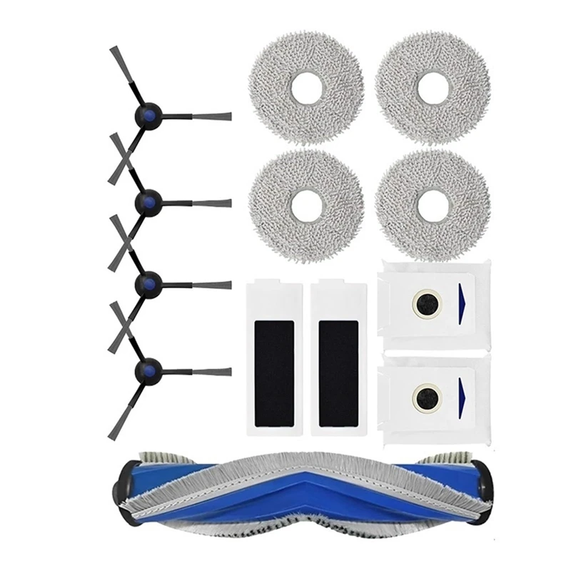 

B53C For ECOVACS T30S / T30S Combo Robot Vacuum Cleaner Accessory Spare Parts Kit Main/Side Brush Filter Mop Rag Dust Bag