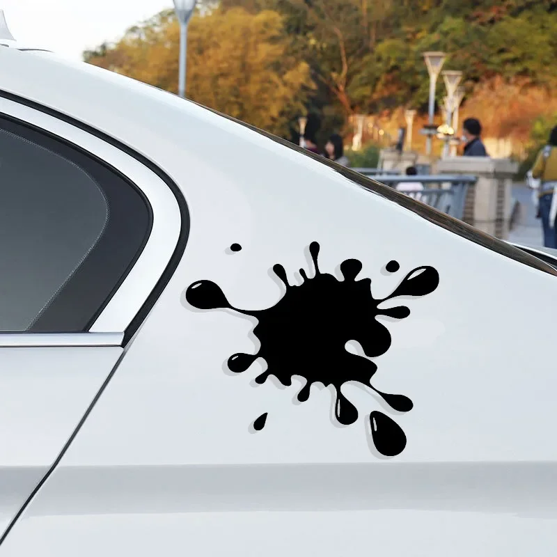 Funny Water Drop & Paint Stain Reflective Vinyl Car Sticker Decal for Auto Window Body Bumper Styling Decor Accessories