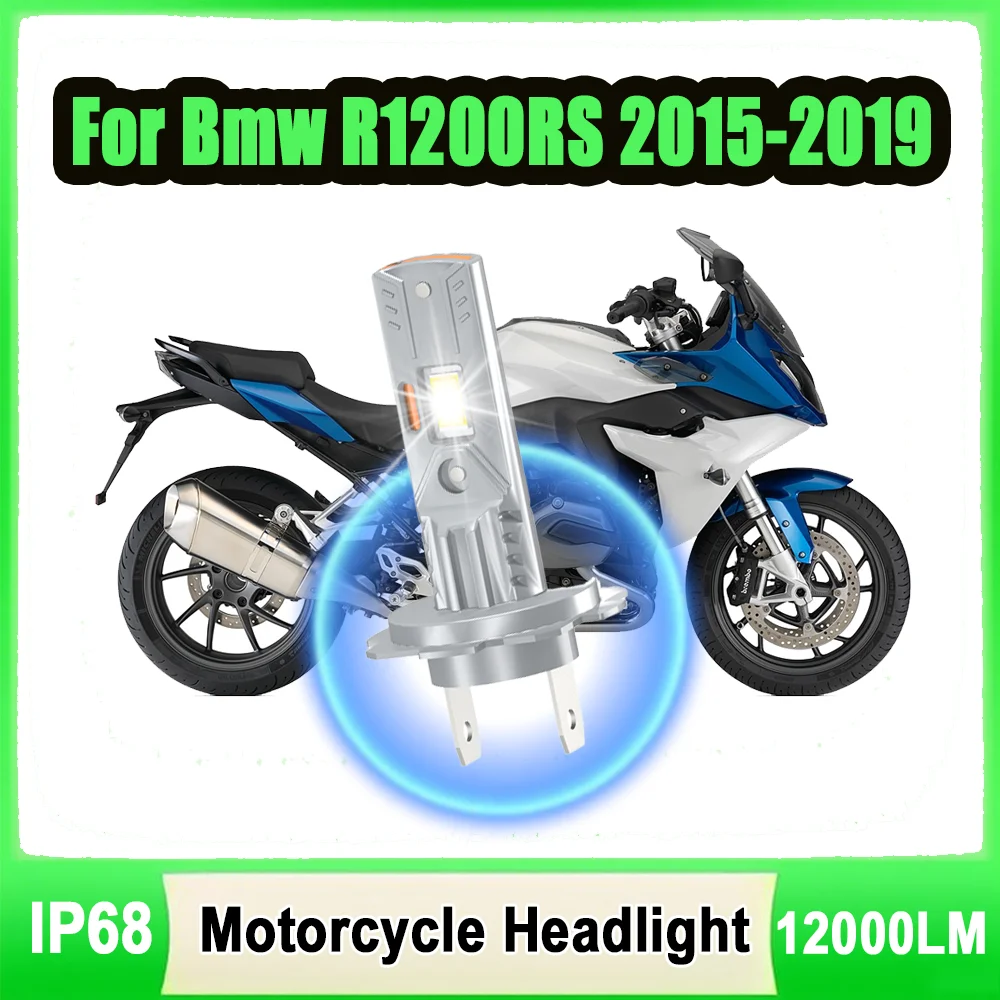 1PCS 6000K White H7 LED Motorcycle Headlight Plug And Play Canbus No Error Moto Front Light 12V 24V For Bmw R1200RS 2015-2019