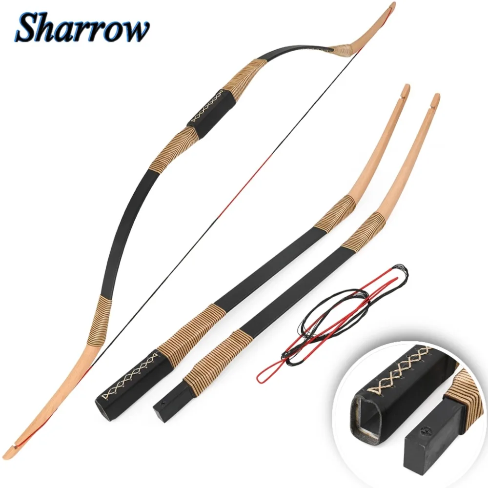 

Archery Traditional Bow 20-35lbs Split Recurve Bow Leather Manual Assembly for Outdoor Arrow/Bow Shooting Hunting Accessories