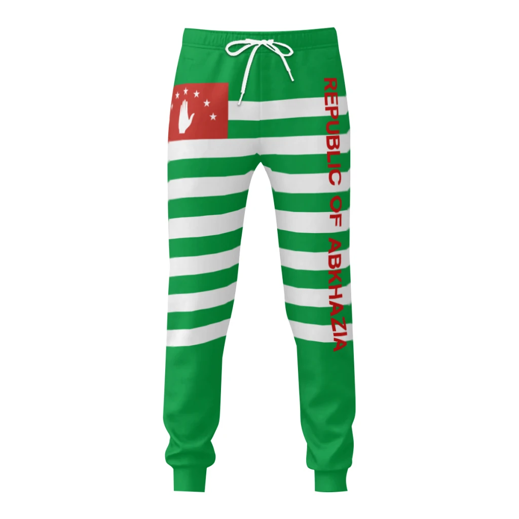 Mens Sweatpants Republic of Abkhazia Flag Pants with Pockets Joggers Soccer Football Multifunction Sports Sweat With Drawstring