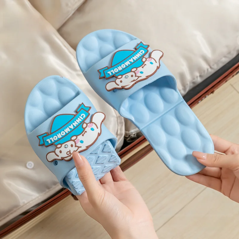 أحذية كاجوال للأطفال المفتوحة تو النعال إيفا الكرتون أحذية الصيف أحذية للفتيات لينة أسفل المضادة للانزلاق الأرجواني الوردي الأحذية حجم 36-43 #4