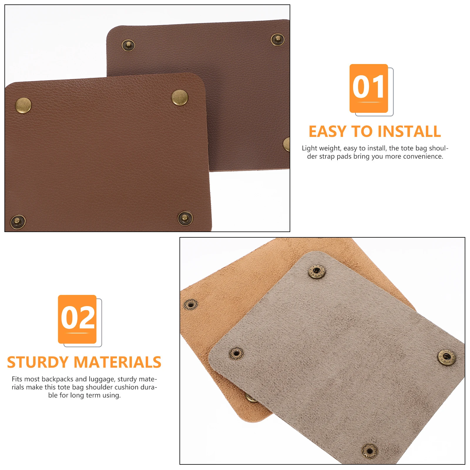 

4pcs Luggage Handle Wraps Soft Pu Hand Protector For Suitcases Travel Bags Duffle Canvas Wallets Multi-Functional
