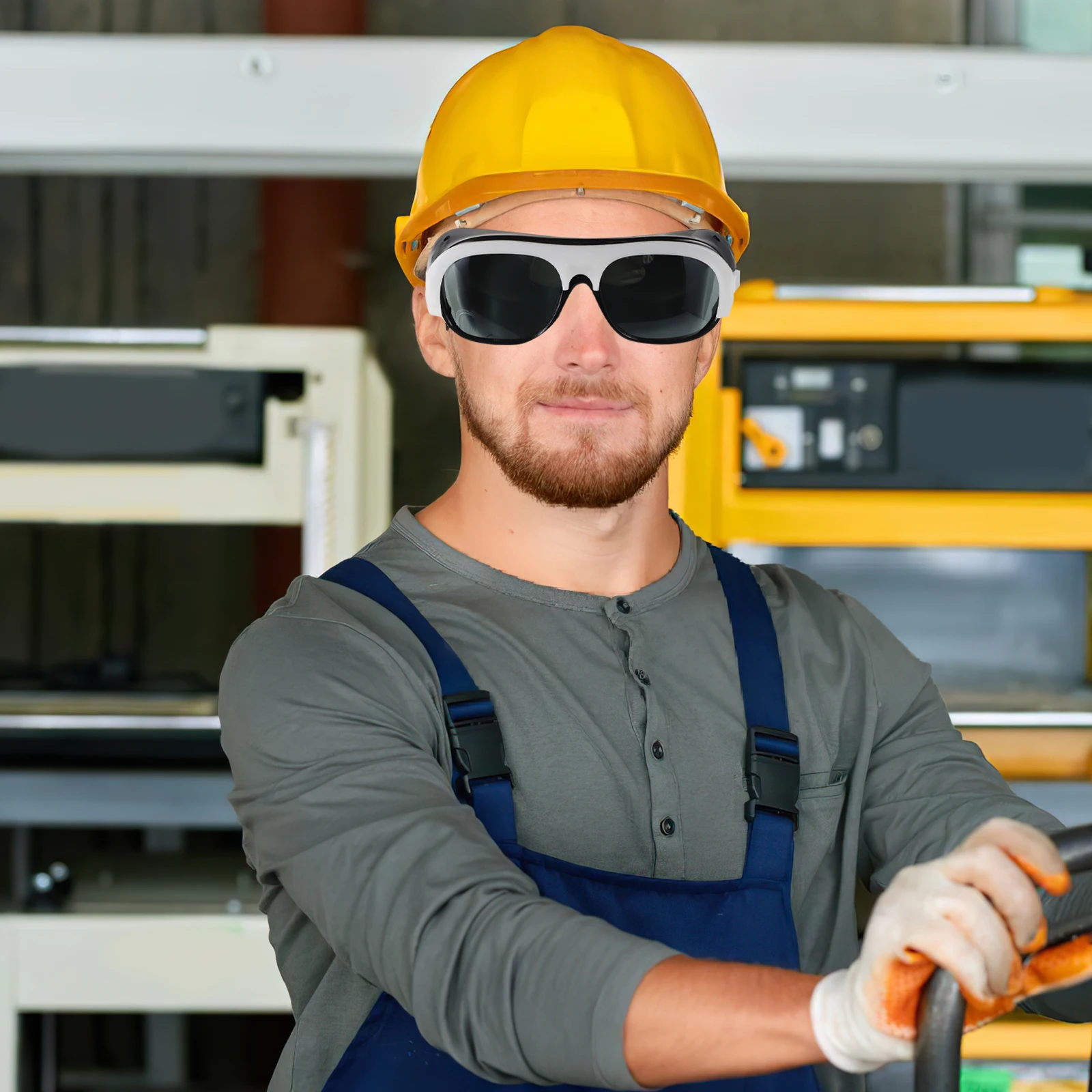 

10Pcs Protective Welding Eyewear Anti-Scratch Shades for Welders Lightweight Comfortable with Adjustable Ear Hooks