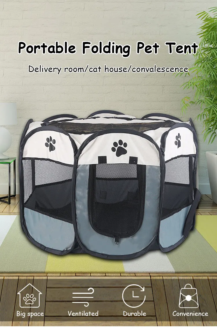 Lightweight Portable Folding Pet Tent Birthing Room Dog House Kennel Houses and Rooms Cats High Quality Durable Pet Playpen Cat