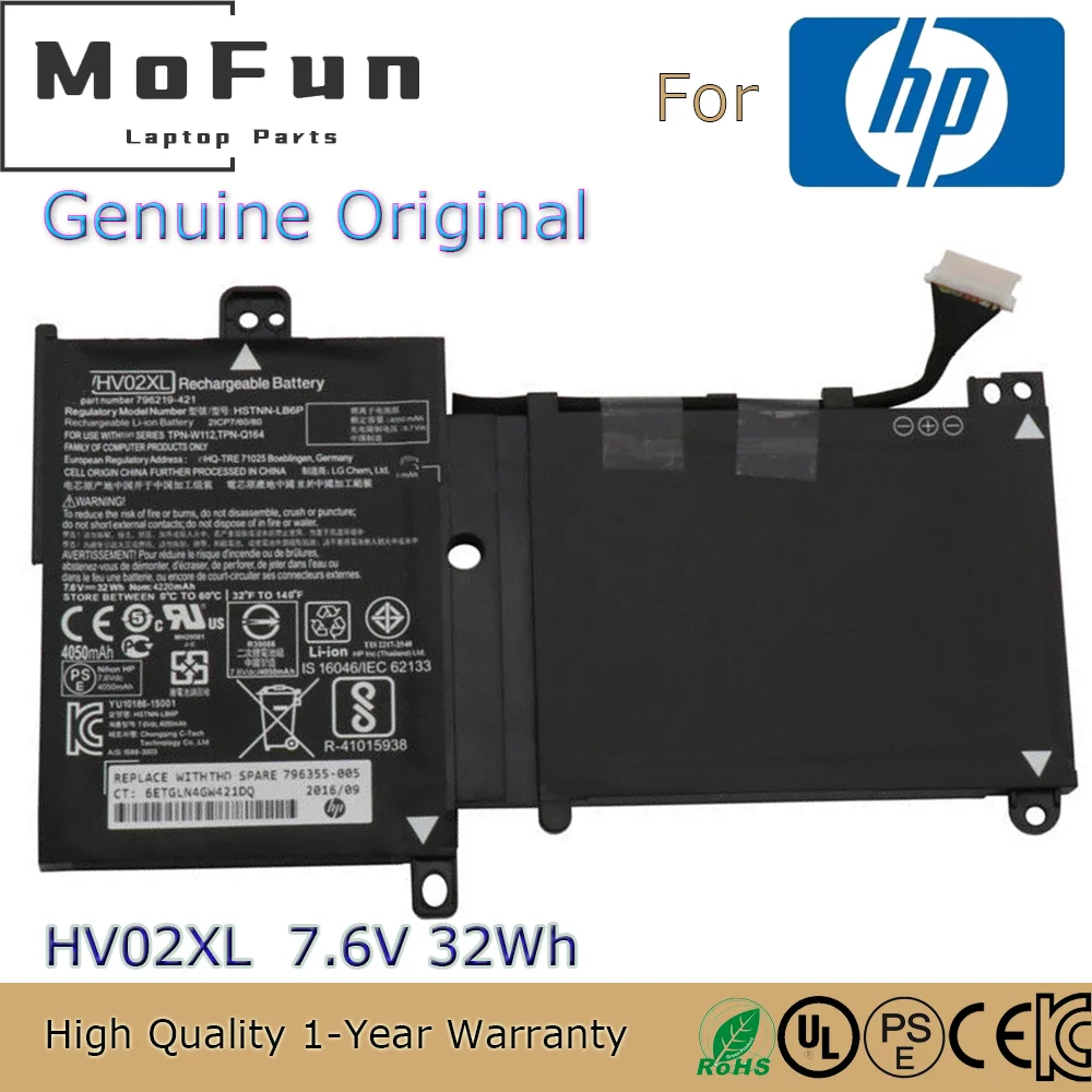 Imagem -01 - Pavilhão hp X360 11.6 11-k Hstnn-lb6p 796219421 Hv02xl 7.6v 32wh Original Novo pavilhao hp x360 116 11 k hstnn lb6p 796219421 hv02xl 76v 32wh original novo 01