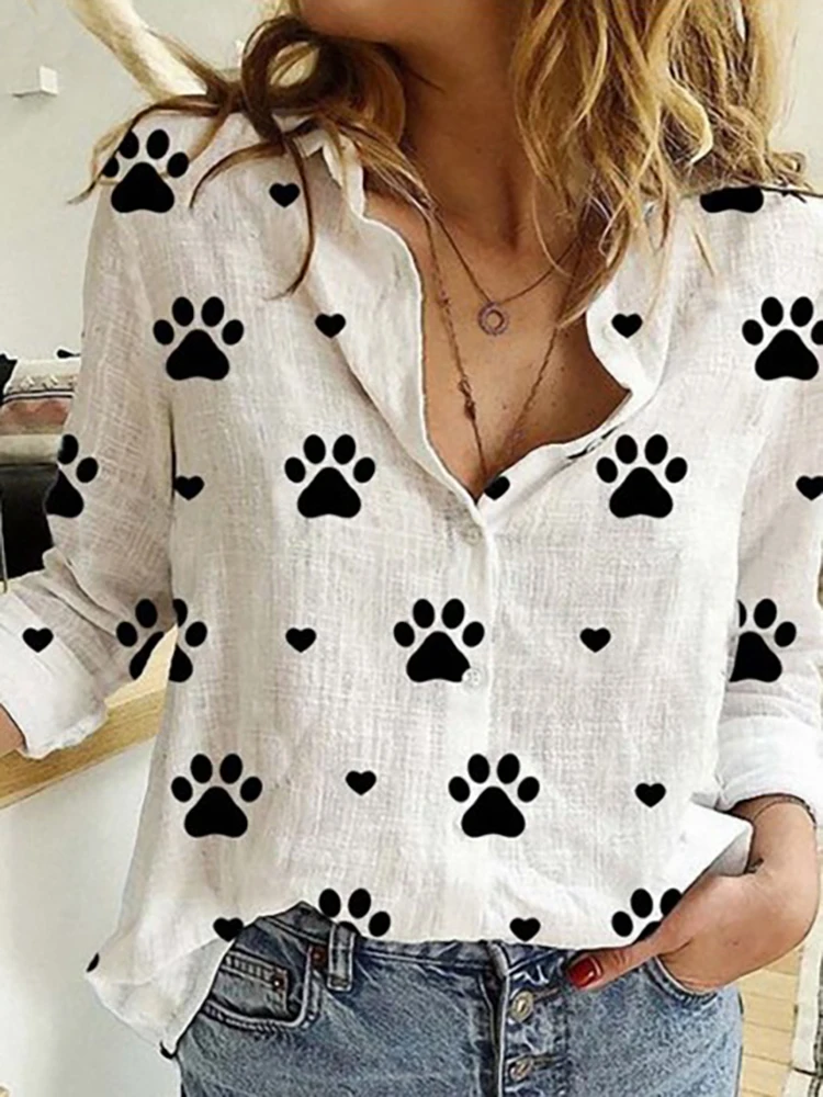 Cat Paw Print White