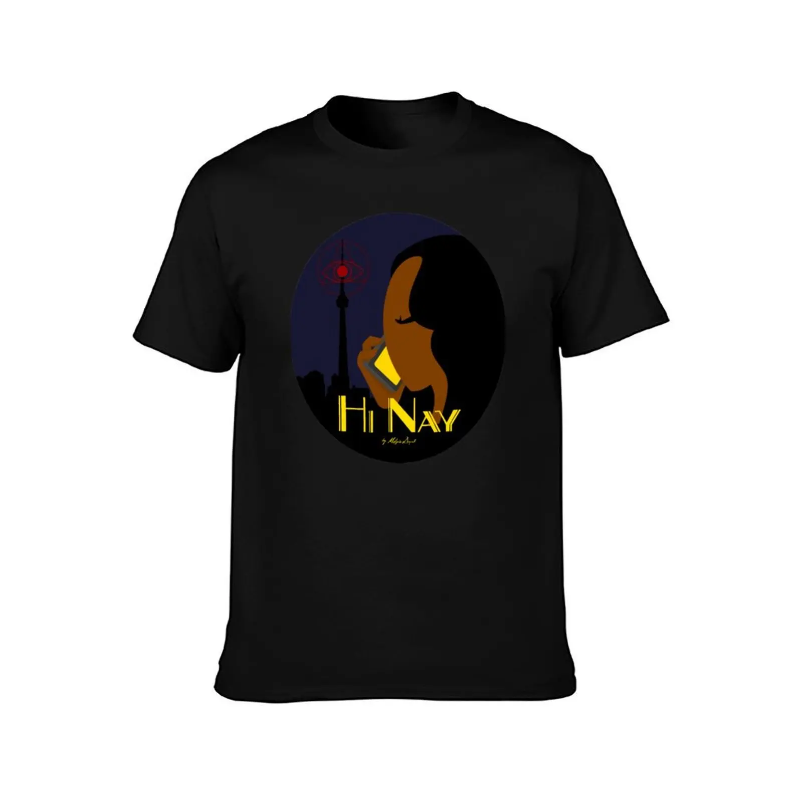 Hi Nay Podcast Official Cover - Circle Version T-Shirt Summer Casual Cotton Tee Oversized Streetwear Tops Unisex Men Women
