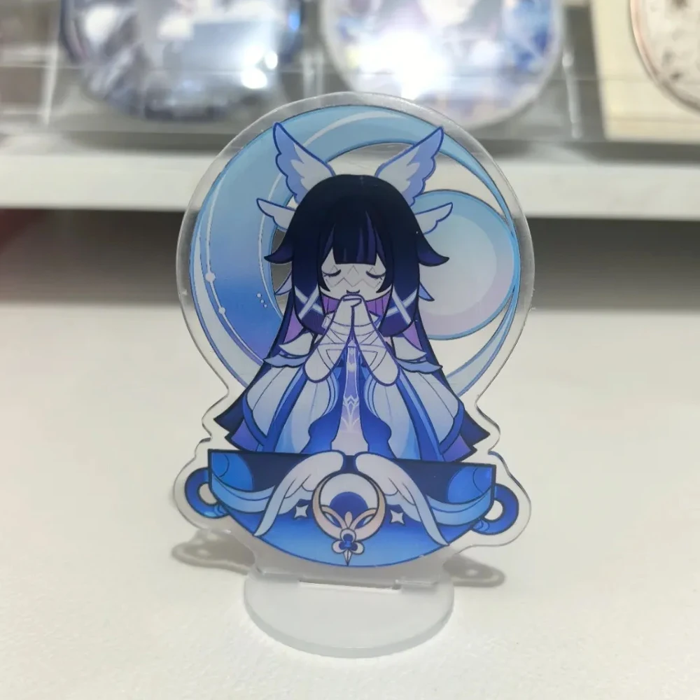 Game Genshin Impact Columbina Moon Maide Cosplay Standing Plates Acrylic Figure Stand Unisex Desktop Decoration Collection Prop