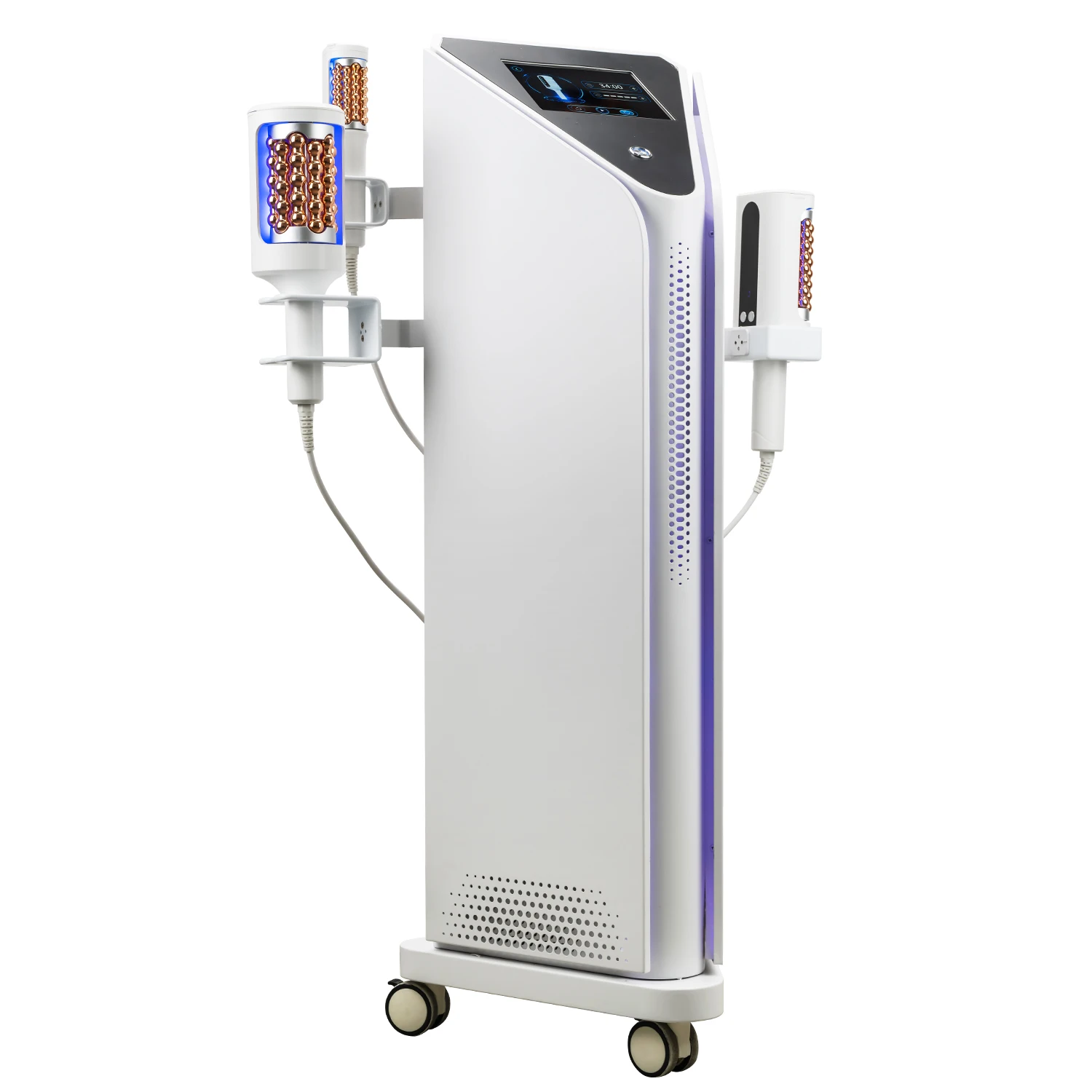 3 Handle Roller Massage Machine 360 Intelligent Rotation Meridian Dredging Cellulite Reduction Circulation Support Body