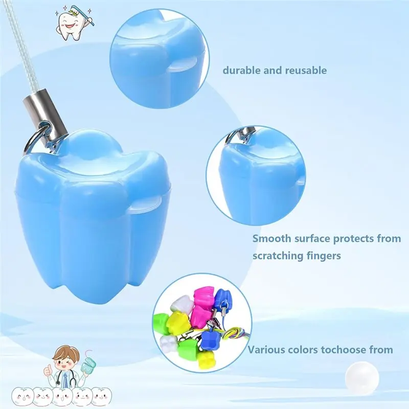 N96R For Tooth Saver Necklaces 50 PCS For Lost Teeth Milk Teeth Storage Cases For Tooth Fairy Bag Small Box