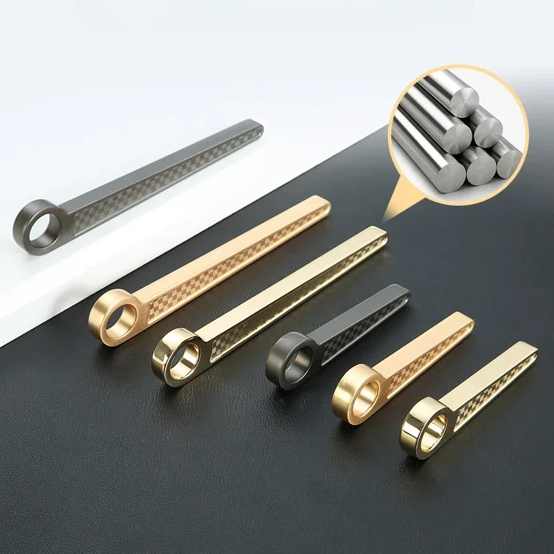 

Kitchen Cabinet Wardrobe Handles for Furniture Drower Solid Zinc Door Handle Minimalist