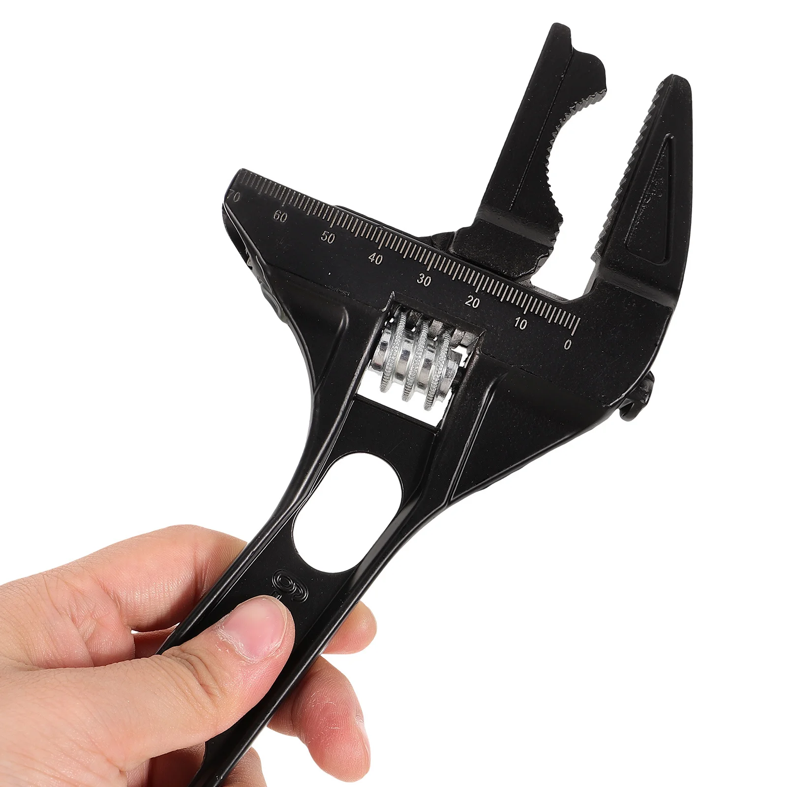 

Plumbing Wrench Large Opening Adjustable Spanner For Bathroom Sink Faucet Repair Tool Lightweight Aluminum Alloy Rust