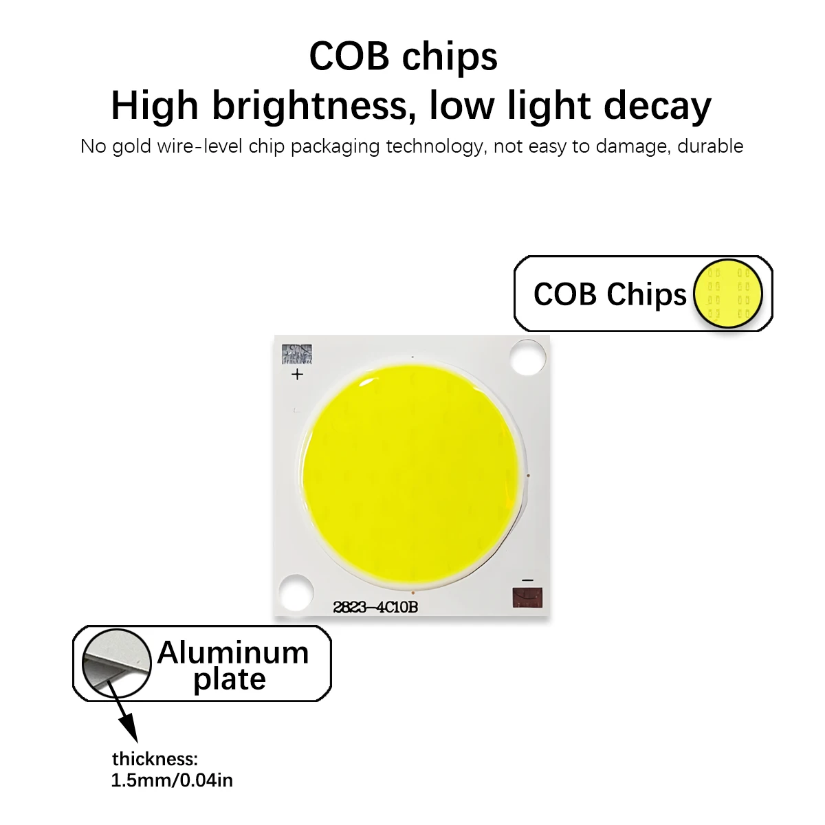 5pcs 20W DC 12V Led Cob Light Source 28x28mm 23mm Lighting Diameter Led for Down Track Light Diy Lamp Bulb CHIP