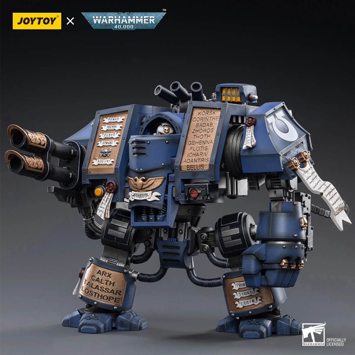 【In Stock】JOYTOY Warhammer 40K Ultramarines Blood Angels Iron Warriors Space Wolves Horus Contemptor Dreadnought 1/18 Action