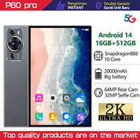 2025 NEW Original P60PRO Tablets 10 Inch 20000mAh HD Tab Android 14 16GB+1TB Global Version 5G Dual SIM WiFi GPS Tablet PC