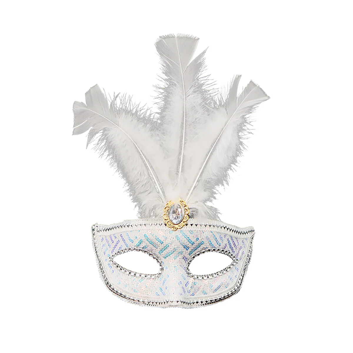 

Peacock Feather Mask Luxury Feather Half Face Mask Women'S Masquerade Mask Colorful For Ball Themed Party Costume Party