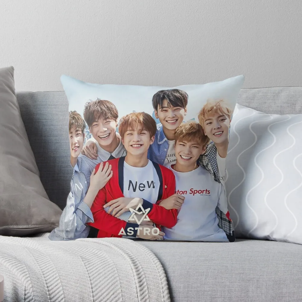 

astro band kpop Throw Pillow Decorative Cushion