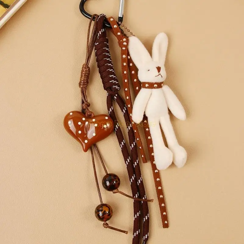 X90D حبل مضفر حقيبة سلسلة مفاتيح سحرية موضة حقيبة الزخرفية الملحقات لحقيبة اليد ، حقيبة الظهر الديكورات الجمالية سلسلة المفاتيح #4