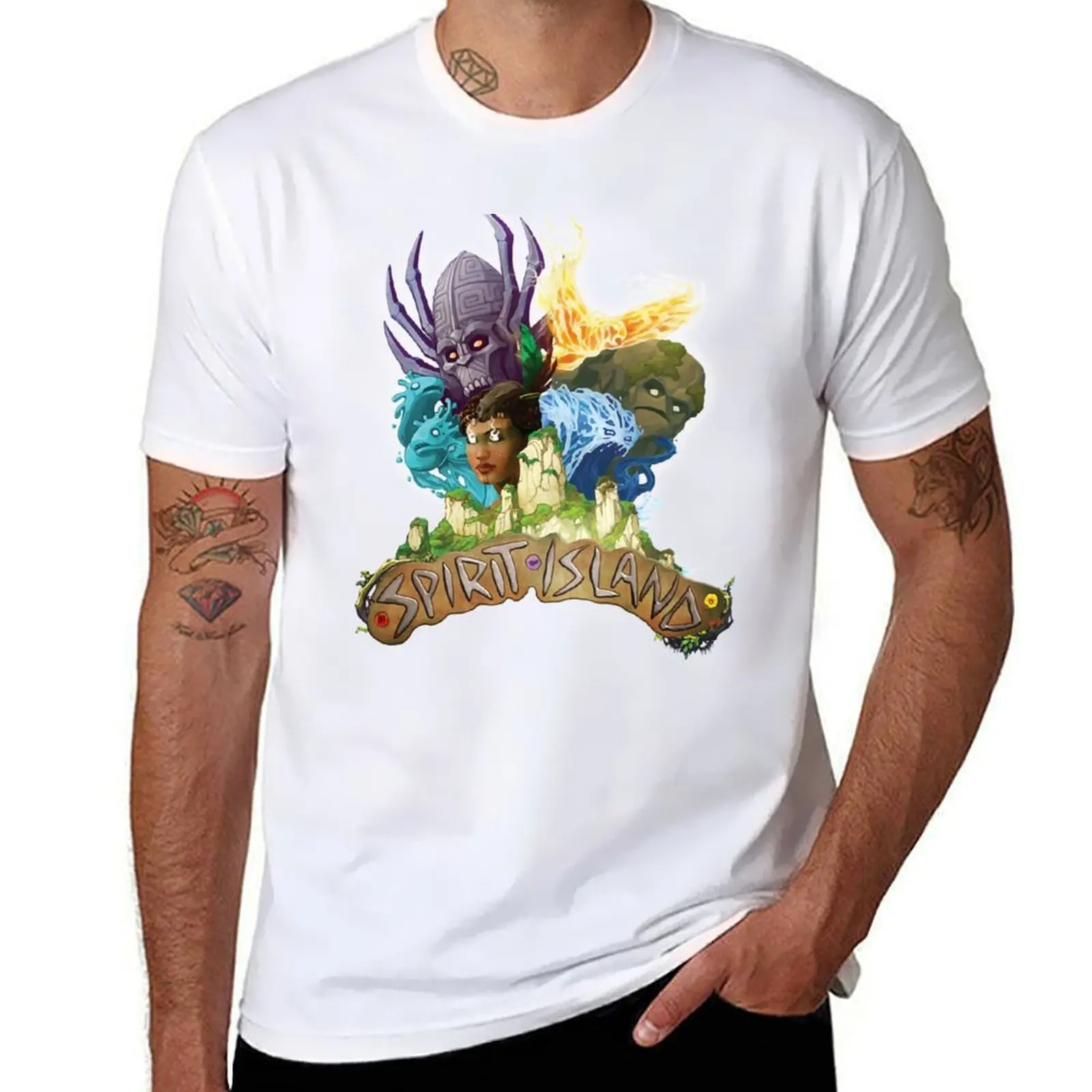 

Spirit Island Spirit Logo T-Shirt t shirt men 100% cotton luxury brand cotton t shirts man 100% T-Shirt