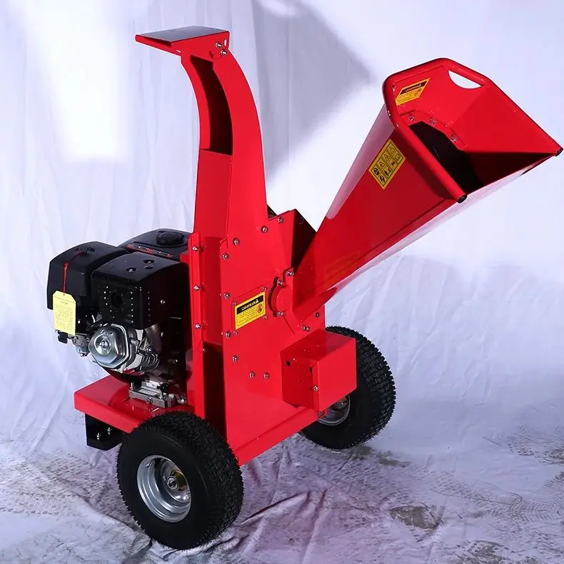 

Customized High Output Wood Chipper Petrol Driven Mobile Shredder Fast Processing Garden Farm Landscaping Tool