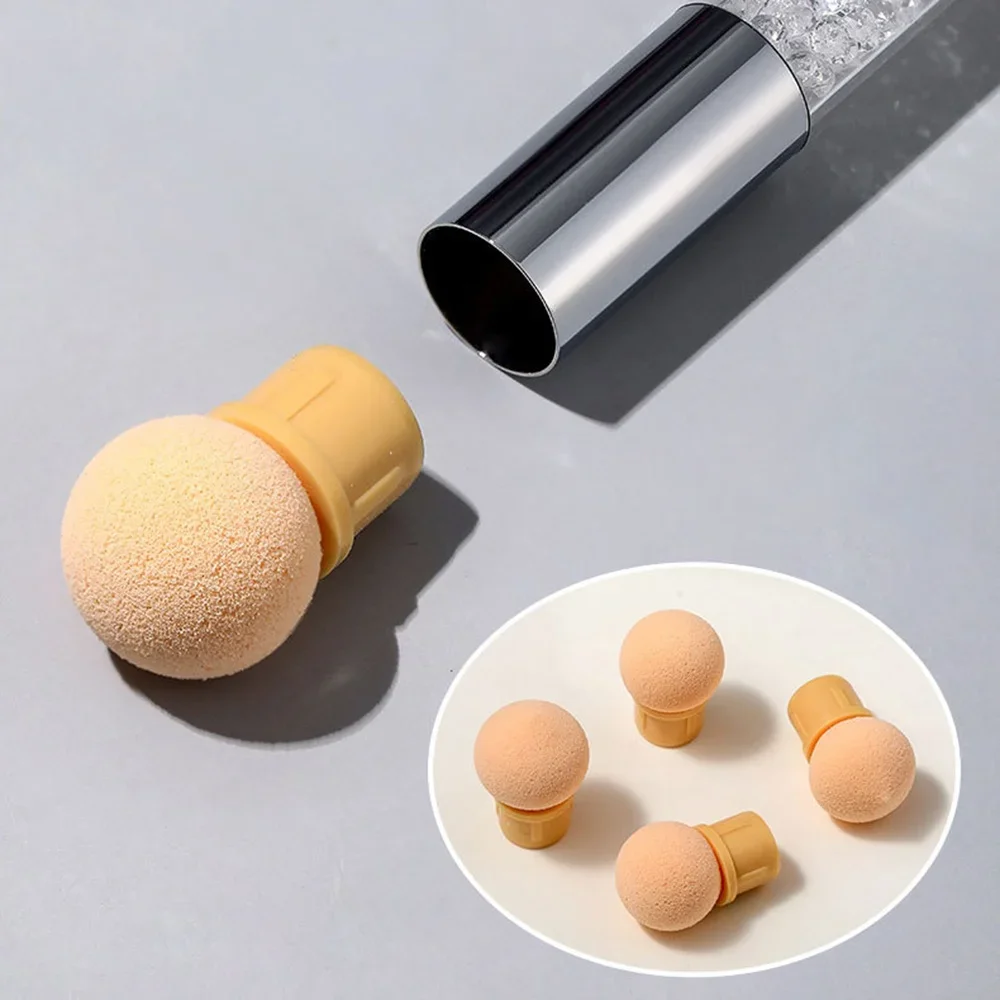5pcs Nail Brush Set Gradient Sponges Acrylic Gel Nail Art Brushes Pen Dotting Tools Glitter Powder Picking for Manicure