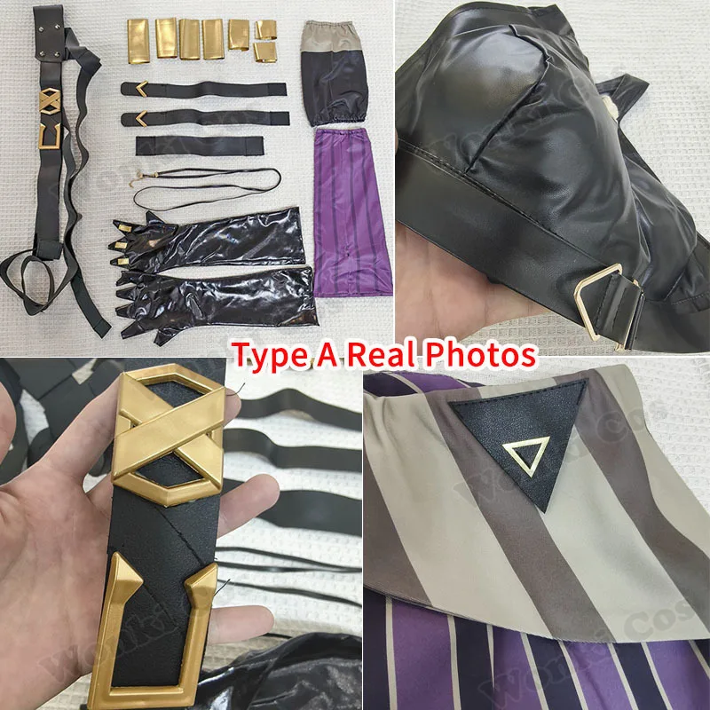 غامض Jinx تأثيري حلي شعر مستعار أنيمي Jinx تأثيري أحذية أحذية لفتاة النساء دور اللعب ملابس كرنفال الحفلات #4