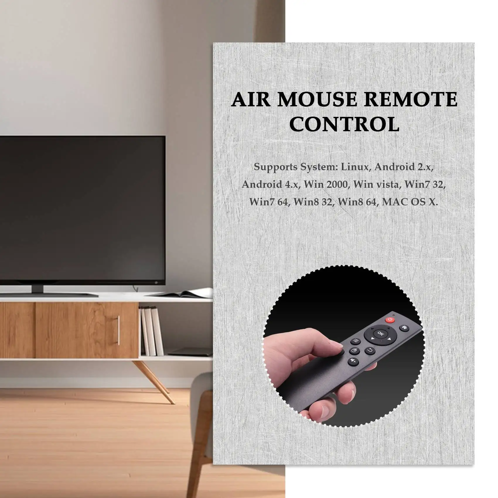 Universal 2.4G Wireless Air Mouse Keyboard Remote Control For PC Android TV Box