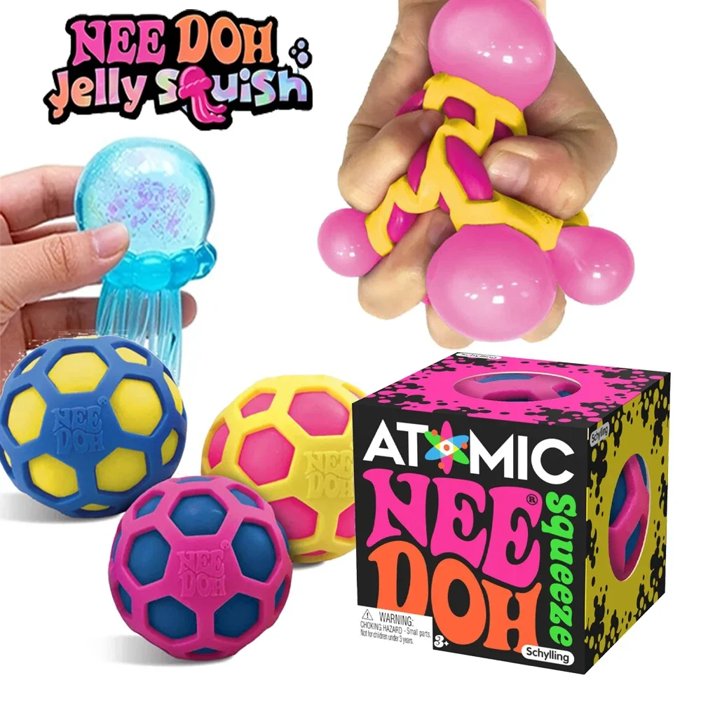 New Stress Relief Squishies Toy Blind Box Needoh Atomic Ball Adult Party Gift Fidget Stress Toy