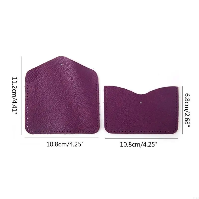 97BA Visitenkarte für Etui-Halter, handgefertigtes DIY-Set zur Herstellung von Leder-Geldbörsen für Anfänger, Schablonenvorlage,