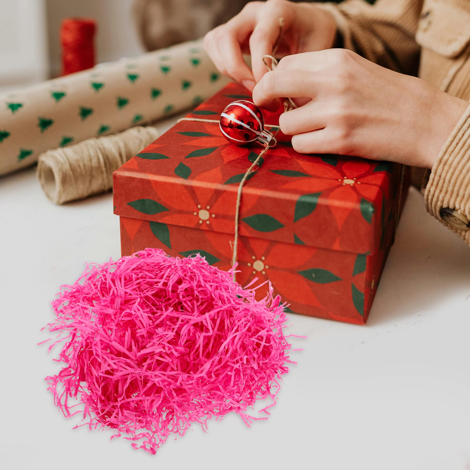 

Gift Box Filler Shredded Paper 100g Tissue Filling Packaging Valentine Basket Confetti Shock Protection Large Capacity Wrapping