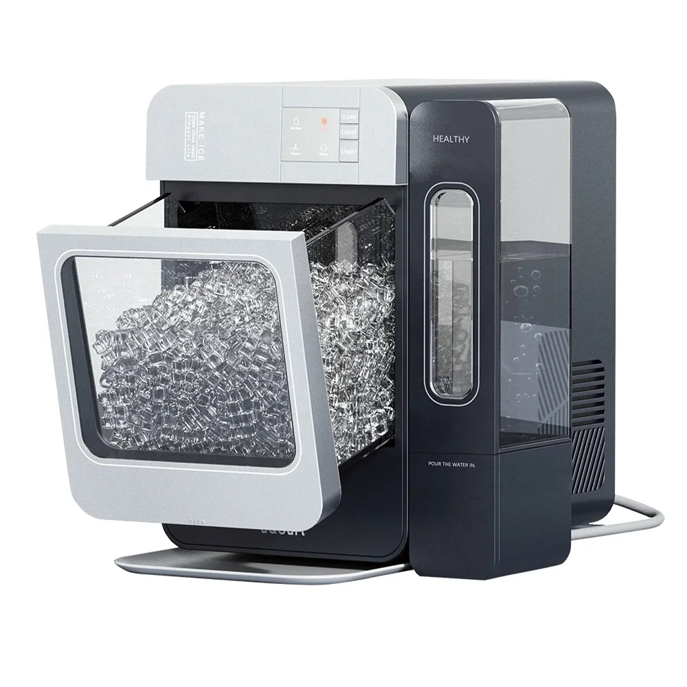 IC1501 Aquart Self Cleaning Soft Crunchy Chewable Pellet Pebble Countertop Nugget Ice Maker Making Machine Household