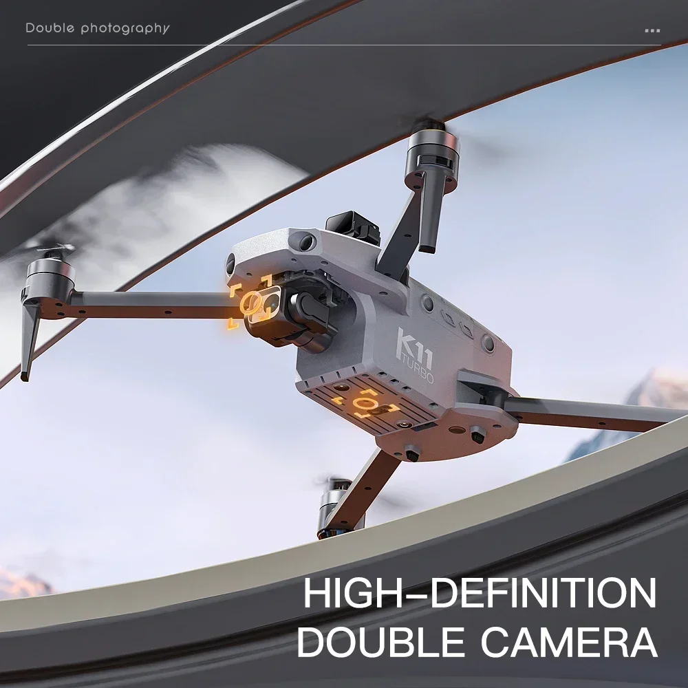 K11 Tubro GPS Drone Professionele 8K Video HD Dubbele camera Luchtfotografie 360 °   Obstakel vermijden borstelloze quadcopter RC speelgoed
