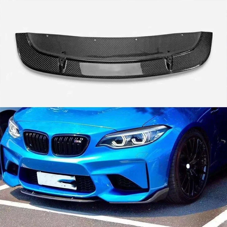 

For BMW F87 M2 2014 - 2021 M2C Carbon Fiber Car Front Bumper Diverter Spoiler Diffuser Front lip chin ST Style upgraded body kit