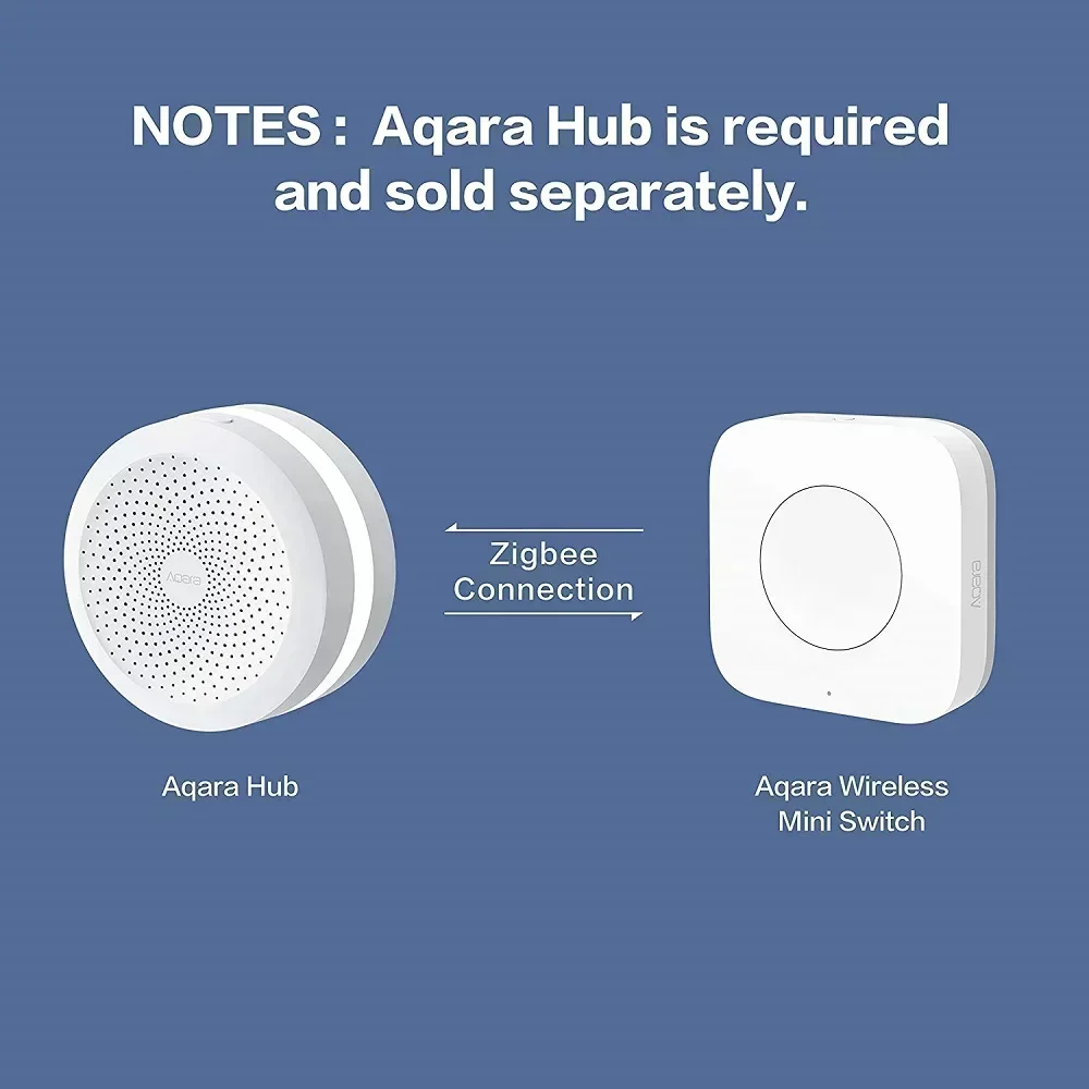 Aqara Wireless Mini Switch ZigBee Sensor Ein-Schlüssel-Steuert aste Smart Remote Control Home Automation für Homekit Mija Mi Home