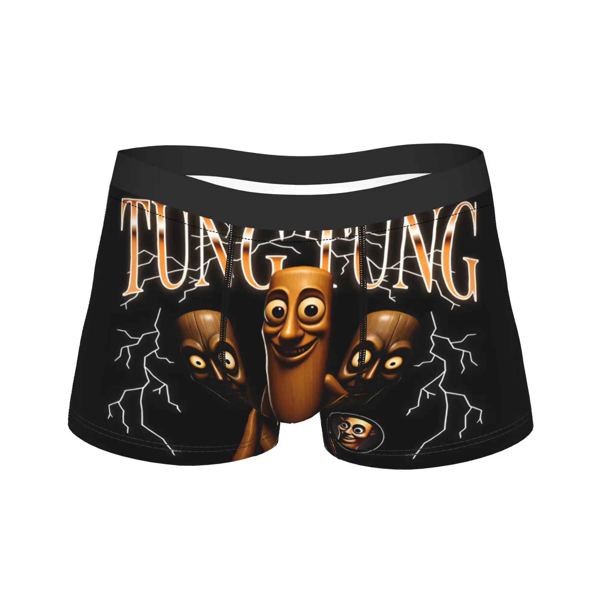 Tung Tung Sahur Lightning Thunder Shorts Briefs  Underwear Hot Sale Males Soft Trend Boxershorts Custom DIY Plus Size Underpants