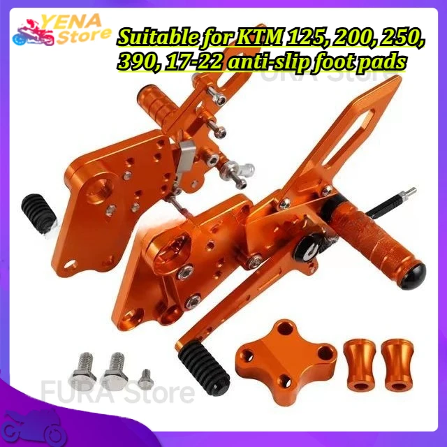 

Suitable for KTM 125, 200, 250, 390, 17-22 anti-slip foot pads as modification accessories for motorcycle footrests