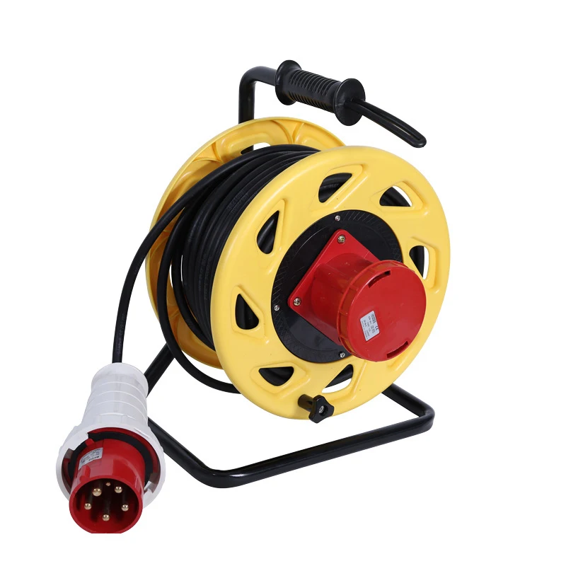 Tripod (310) industrial plug IP67 -63A5 core cable reel