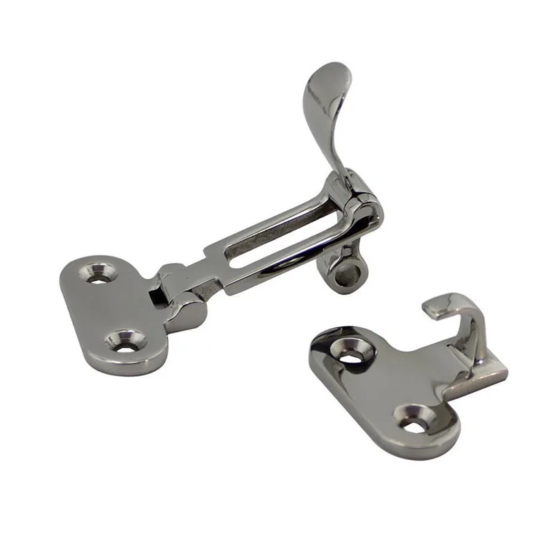 316 Stainless Steel Lockable Latch Marine Boat Door Lock Latch Catch Anti-Rattle Fastener Clamp Yacht Electric Box Door Clasp