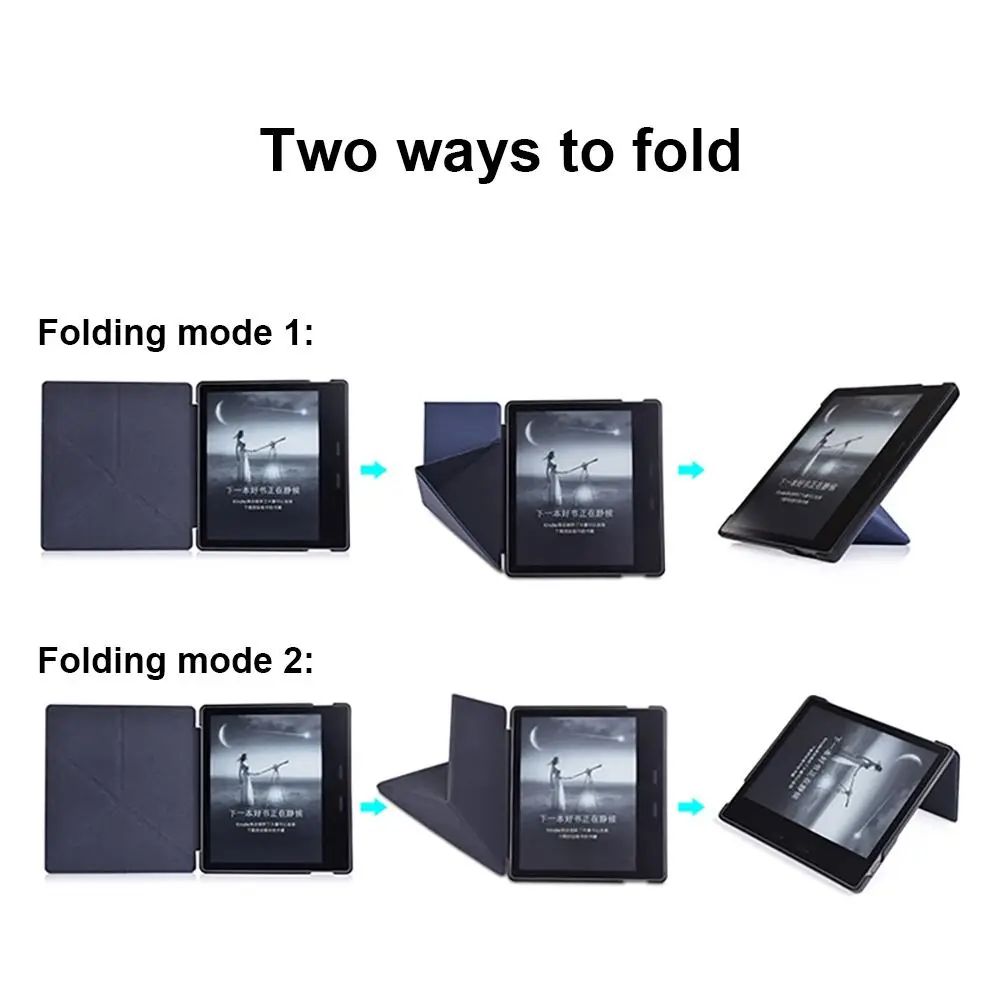 9/10th Generation Smart Cover PU Leather Funda Folio Stand Case Colorful Folding 7 inch eReader Shell for Kindle Oasis 2/3