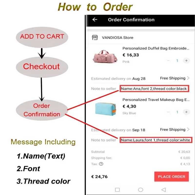 حقيبة مستحضرات تجميل بسيطة مخصصة ذات سعة كبيرة حقيبة أدوات الزينة للسفر مخصصة للتخزين المطرز حقيبة مستحضرات التجميل المحمولة