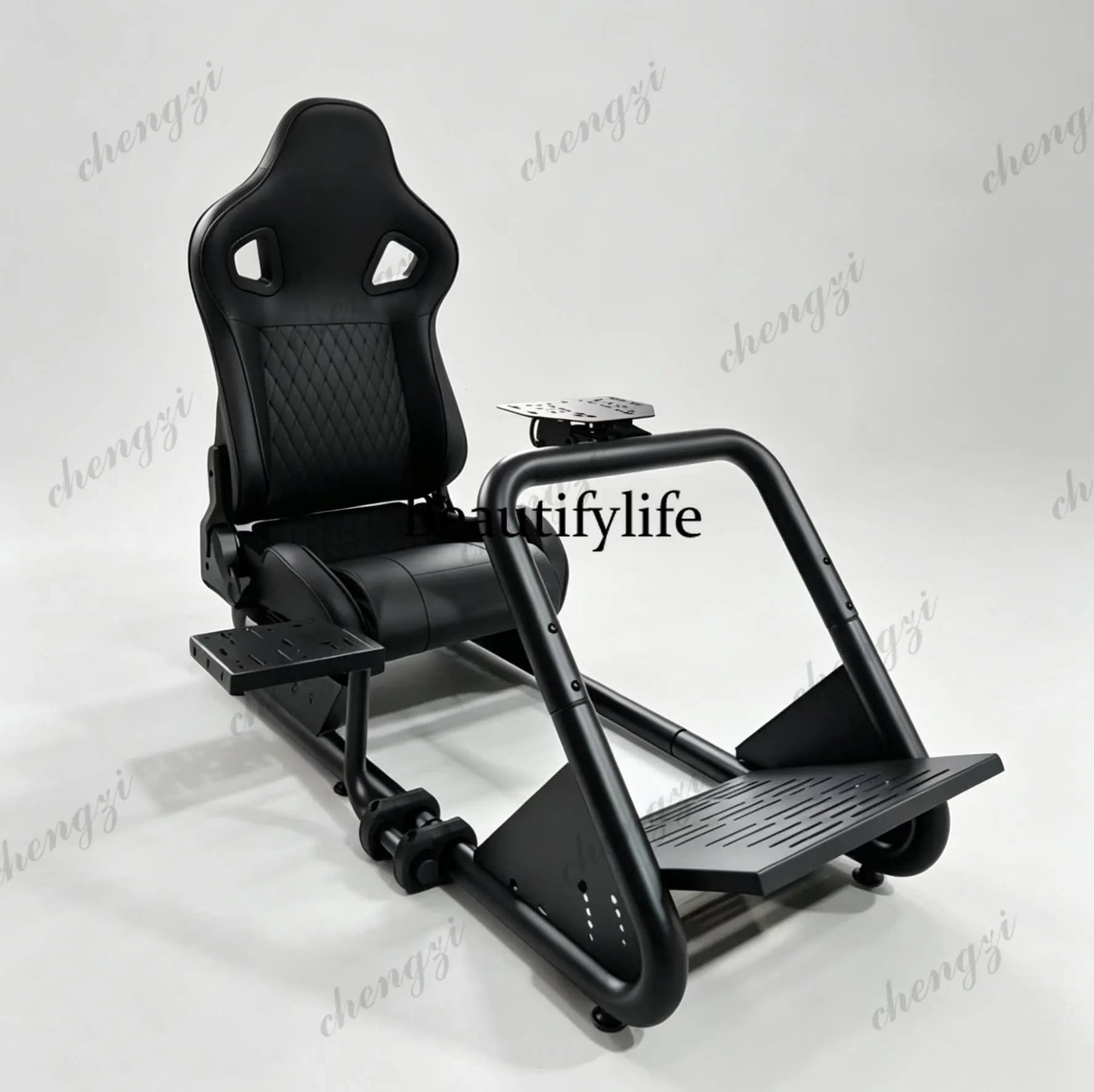 Racing game emulator seat bracket fixed steering wheel bracket