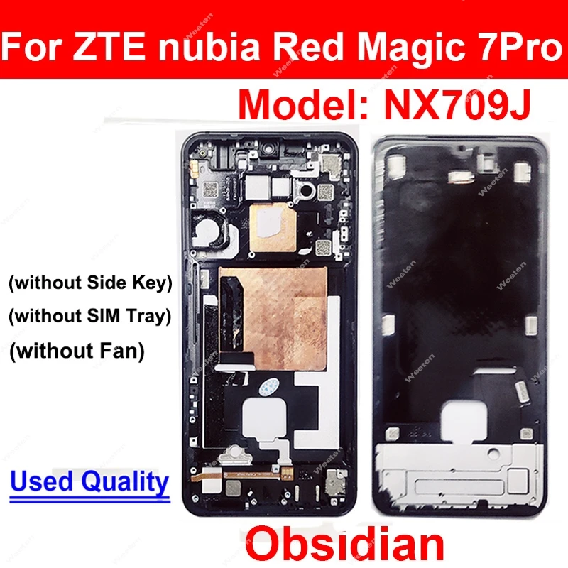 LCD Frame Middle Housing For ZTE nubia Red Magic 7 Pro 7S Pro NX679J NX709J NX709S Front Frame Holder Middle Housing Cover Case