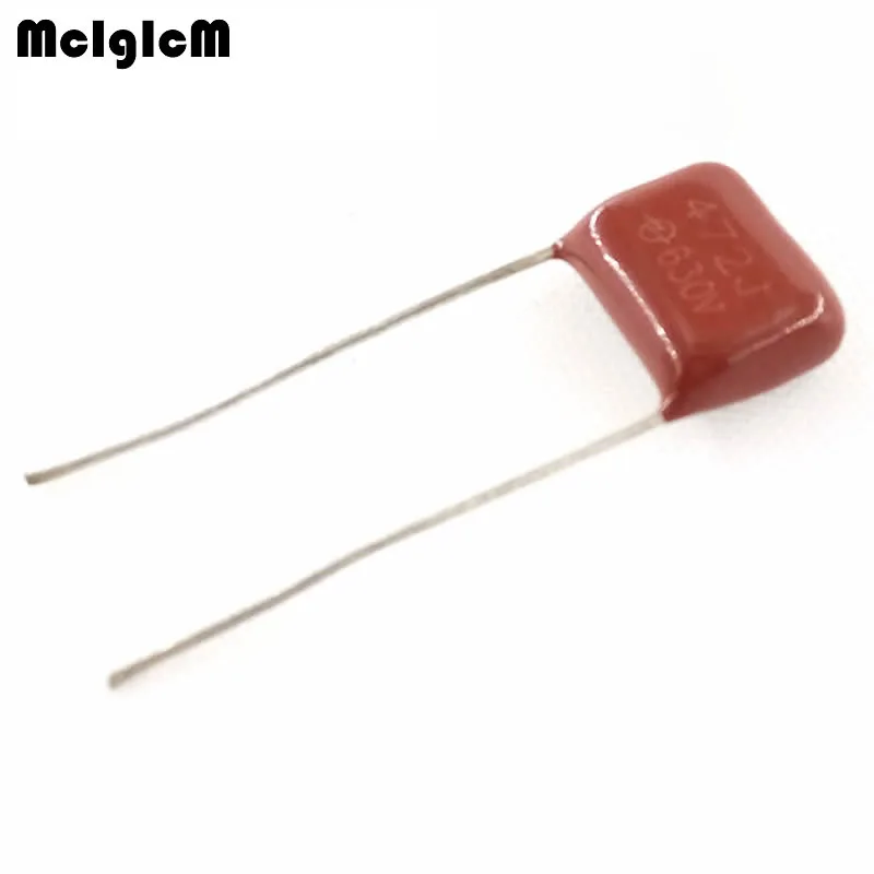 

1000 pcs 4.7nF 472 630V CBB Polypropylene film capacitor pitch 10mm 4.7nF 472 630V