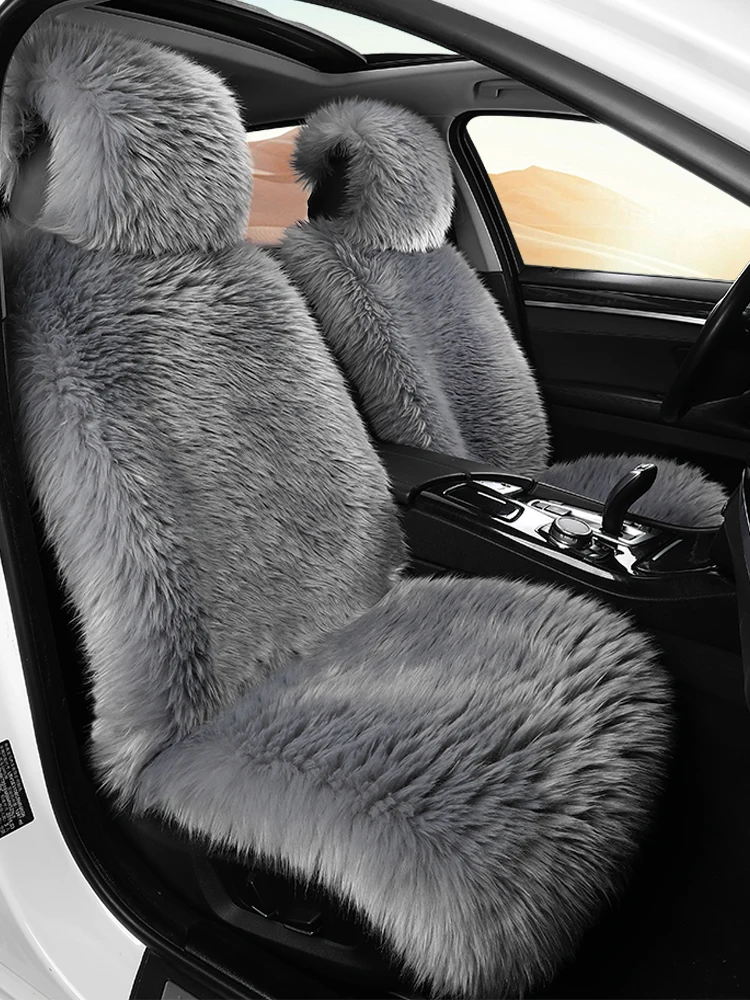

Thiened шерстяной автомобильный Cuion Full Wrap, длинный Plu, зимний подогрев, универсальный ватный диск, шерстяной автомобильный чехол для автомобилей