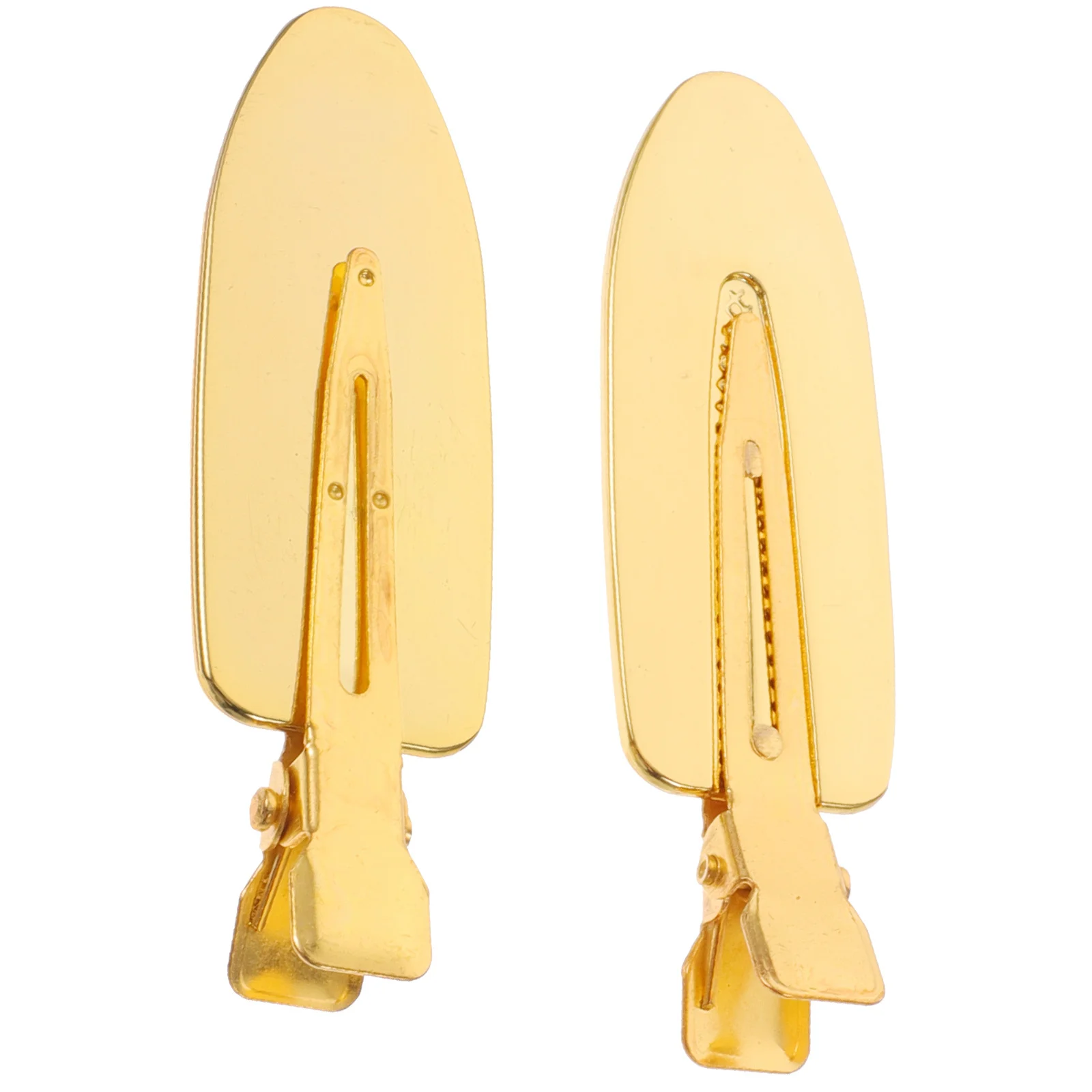 

1Pair Hairdressing Bang Clips Traceless Metal Hair Styling Clamps Portable Lightweight Practical Bobby Pins for Salon Travel